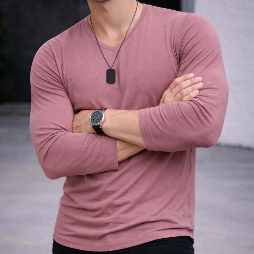 Polera Vittorio Manga larga