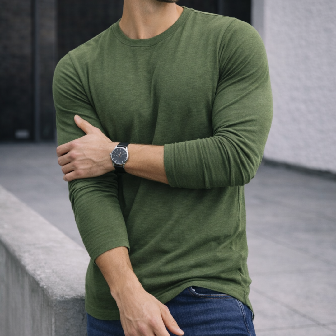 Polera Long Fit Manga Larga