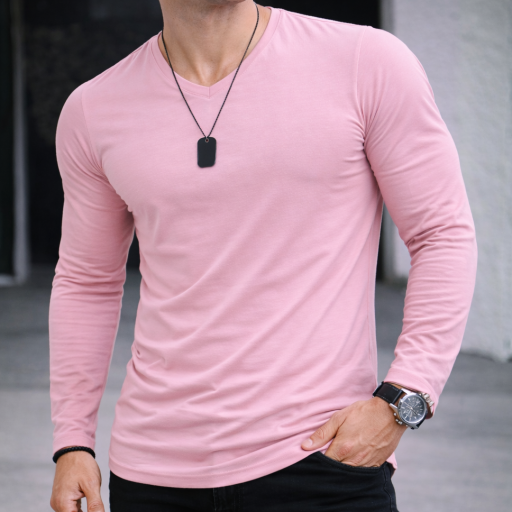 Polera Vittorio Manga larga