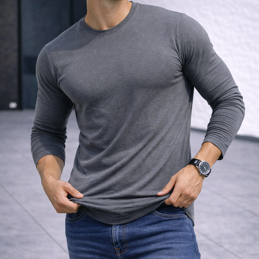 Polera Long Fit Manga Larga