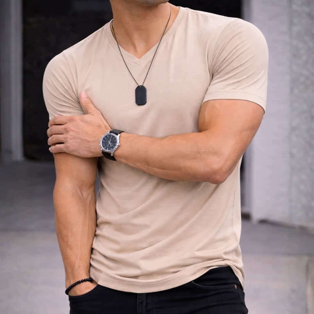 Polera Vittorio Beige M