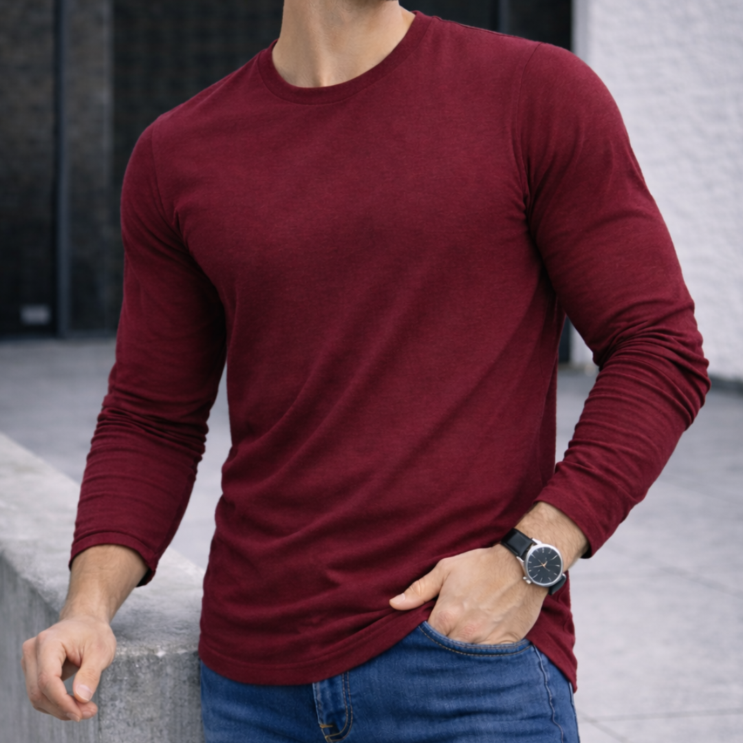 Polera Long Fit Manga Larga