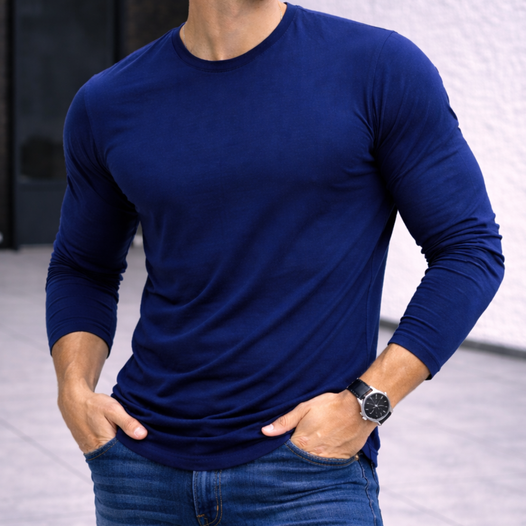 Polera Long Fit Manga Larga