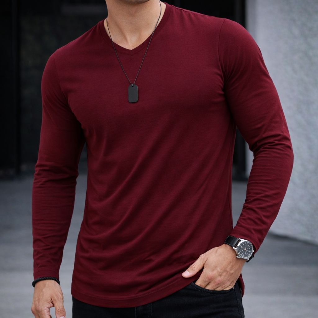 Polera Vittorio Manga larga