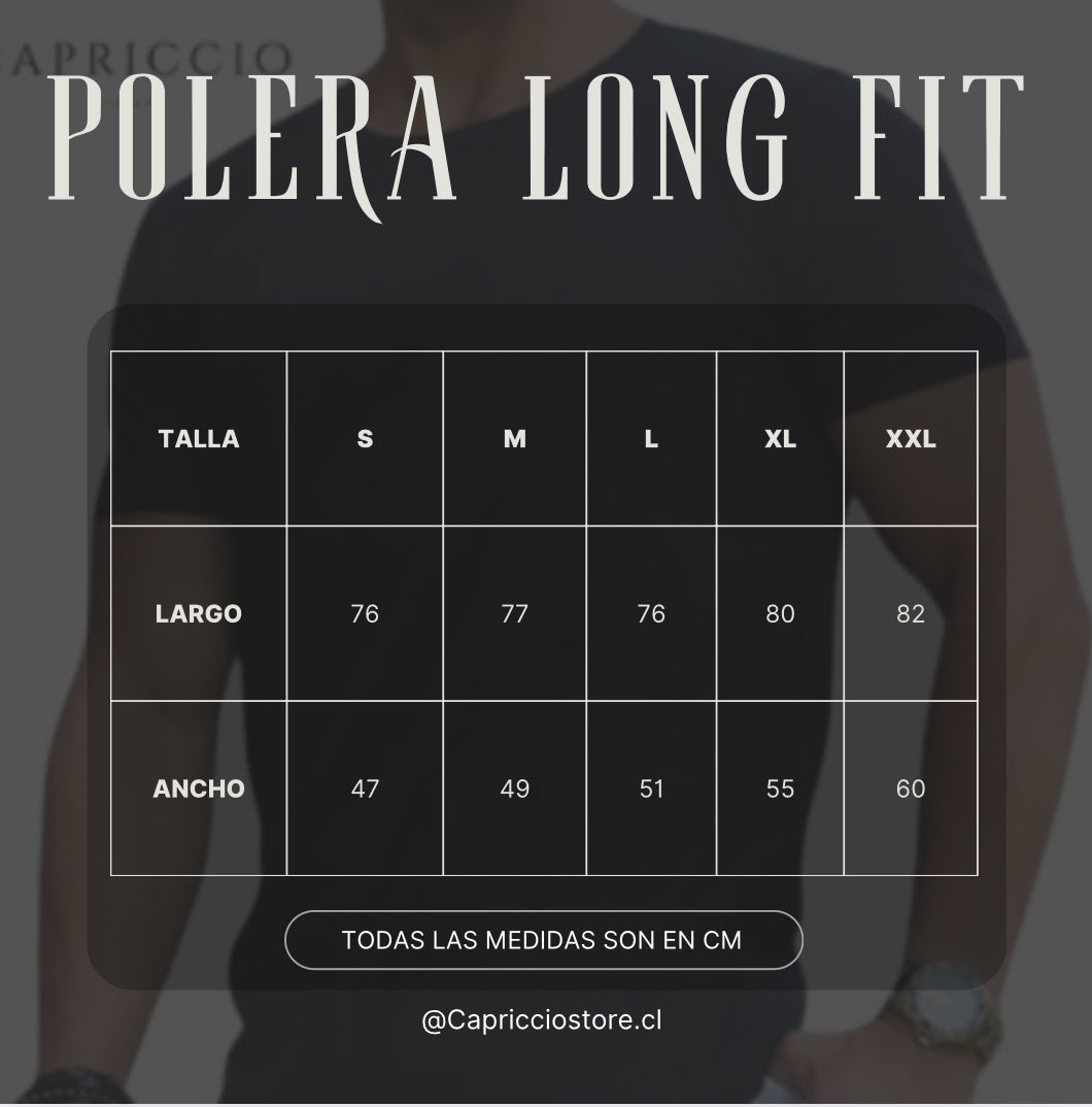 Polera Long Fit Manga Larga