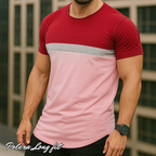 Polera Long fit Bi-tricolor