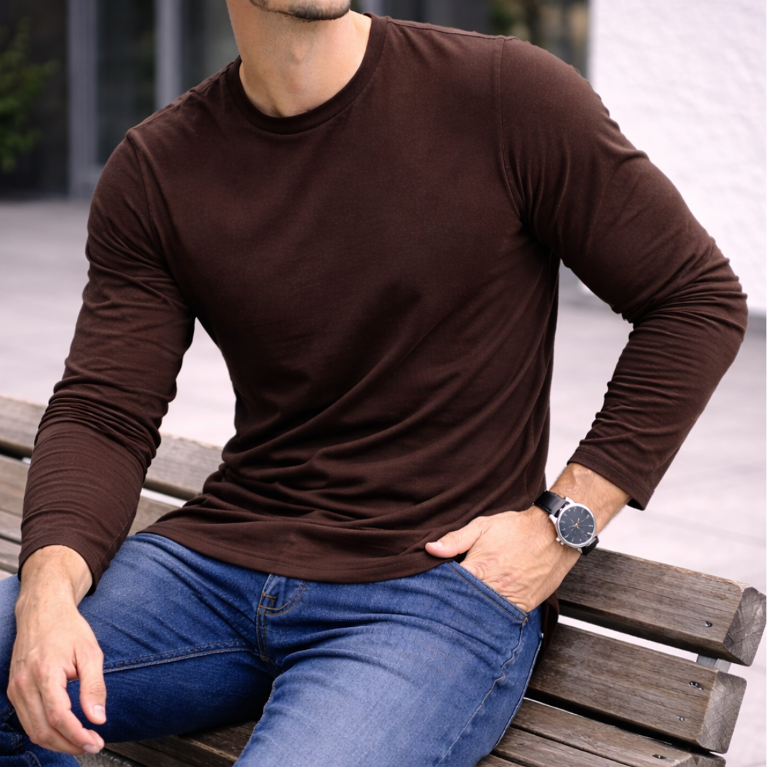 Polera Long Fit Manga Larga