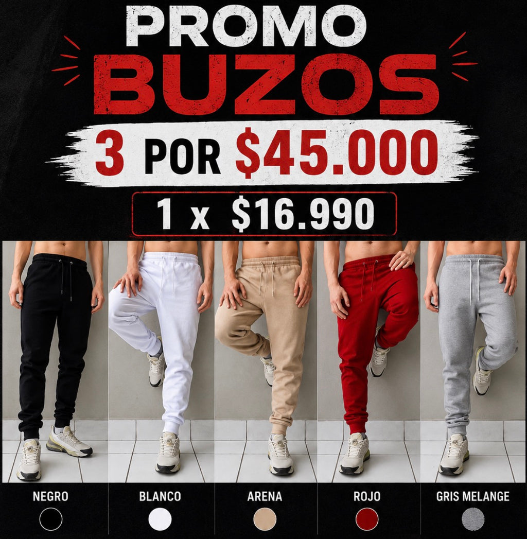 3 BUZOS APITILLADOS